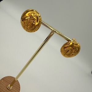 CHANEL Coco Mademoiselle Vintage Gold Clip-On Earrings